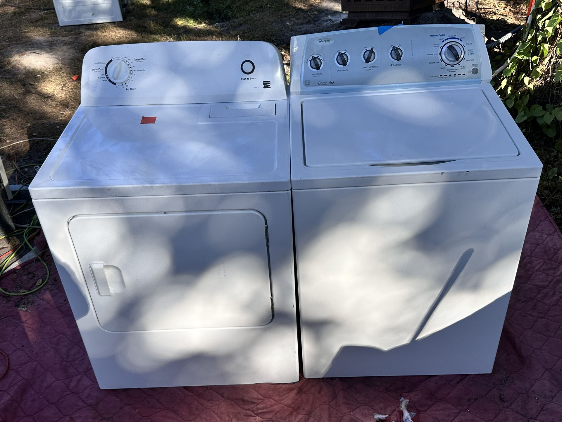 Whirlpool Washer & Kenmore Dryer Set