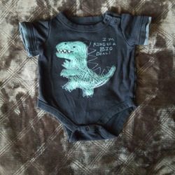 Boys Baby Gap Dinosaur Onesie, 0-3 Months