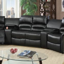 JuneSpec/5pcs Sectional Power Recliner w/consoles & Usb ports(was:$1,149)