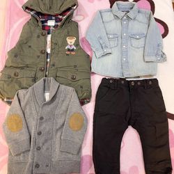ZARA + H&M Baby Boy Clothes Bundle - Size: 6-9 Months 