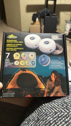Cascade mountain tech 2 pack camping string lights