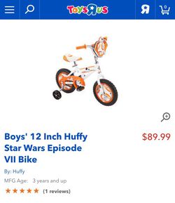 12" Huffy Star Wars Bike for Boys - Brand New