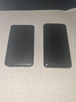 2x 10,000 mAh portable batteries.