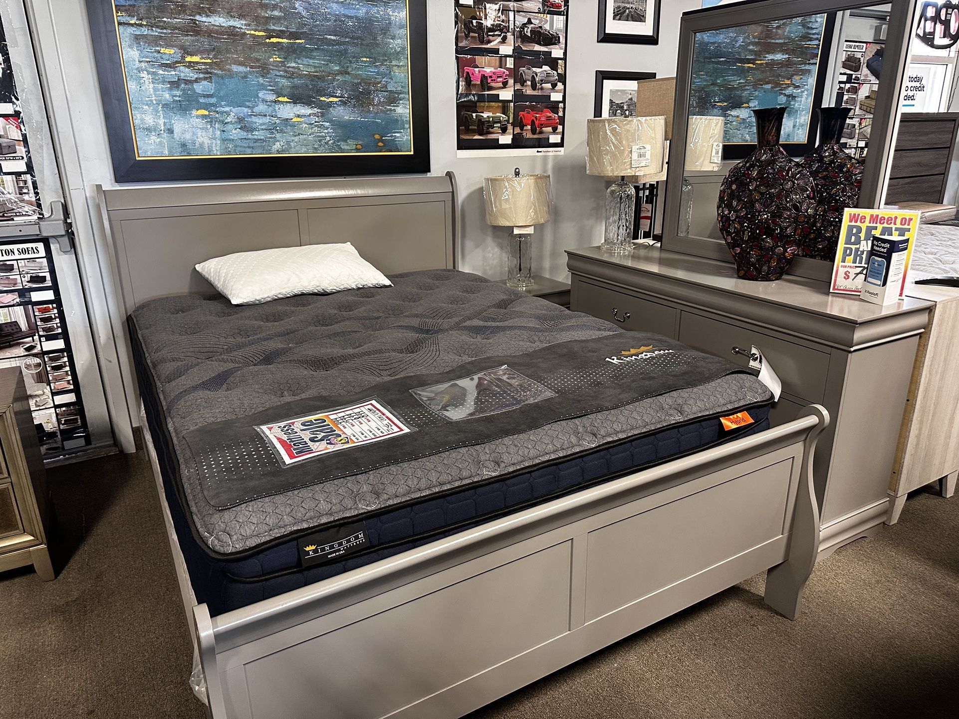 Bedroom Set! $699! Easy Financing! ✅☎️🖤