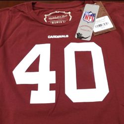 WOMEN'S MITCHELL & NESS NFL ARIZONA CARDINALS PAT TILLMAN JERSEY T-SHIRT XL