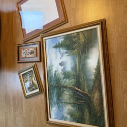 🎨 Framed Wall Art & Prints – Set of 4