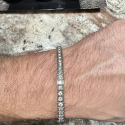 5.0 CT Natural Si Diamond Tennis Bracelet