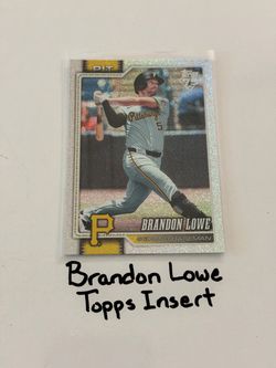 Brandon Lowe Pittsburgh Pirates 2nd Baseman Topps Short Print Insert Card.