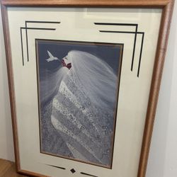 Framed Hummingbird and Spirit Picture