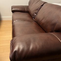 91 inch Sofa leather 