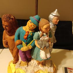 Vintage Ann's Original Wizard Of Oz Unfinished Lamp. Needs To Be Painted And Wired. Instructions Included.  OBO