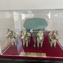 Qin State Bronze Chariots and Horses Model