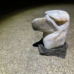 BALD EAGLE ROCK SCULPTURE WITH GRANIC BASE 