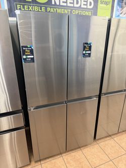 Samsung 23 cu. ft. Counter Depth 4-Door French Door Refrigerator with Beverage Center