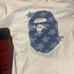 White Denim Bape Tee 