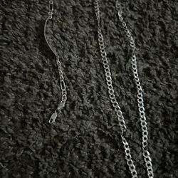 Silver Chain n Bracelet 