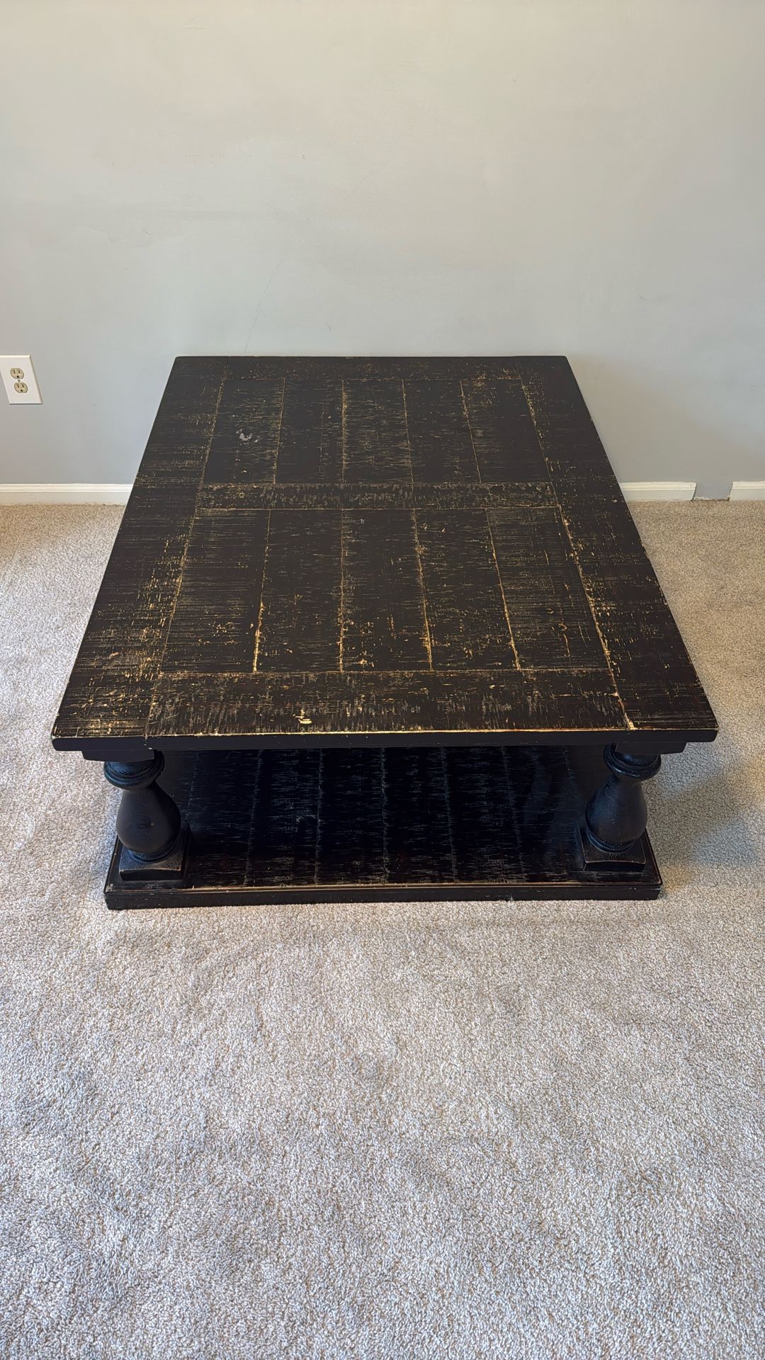 Mallacar Rectangular Black Cocktail Table