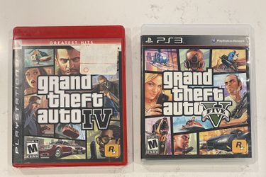 GTA IV And V-PS3-tested/working