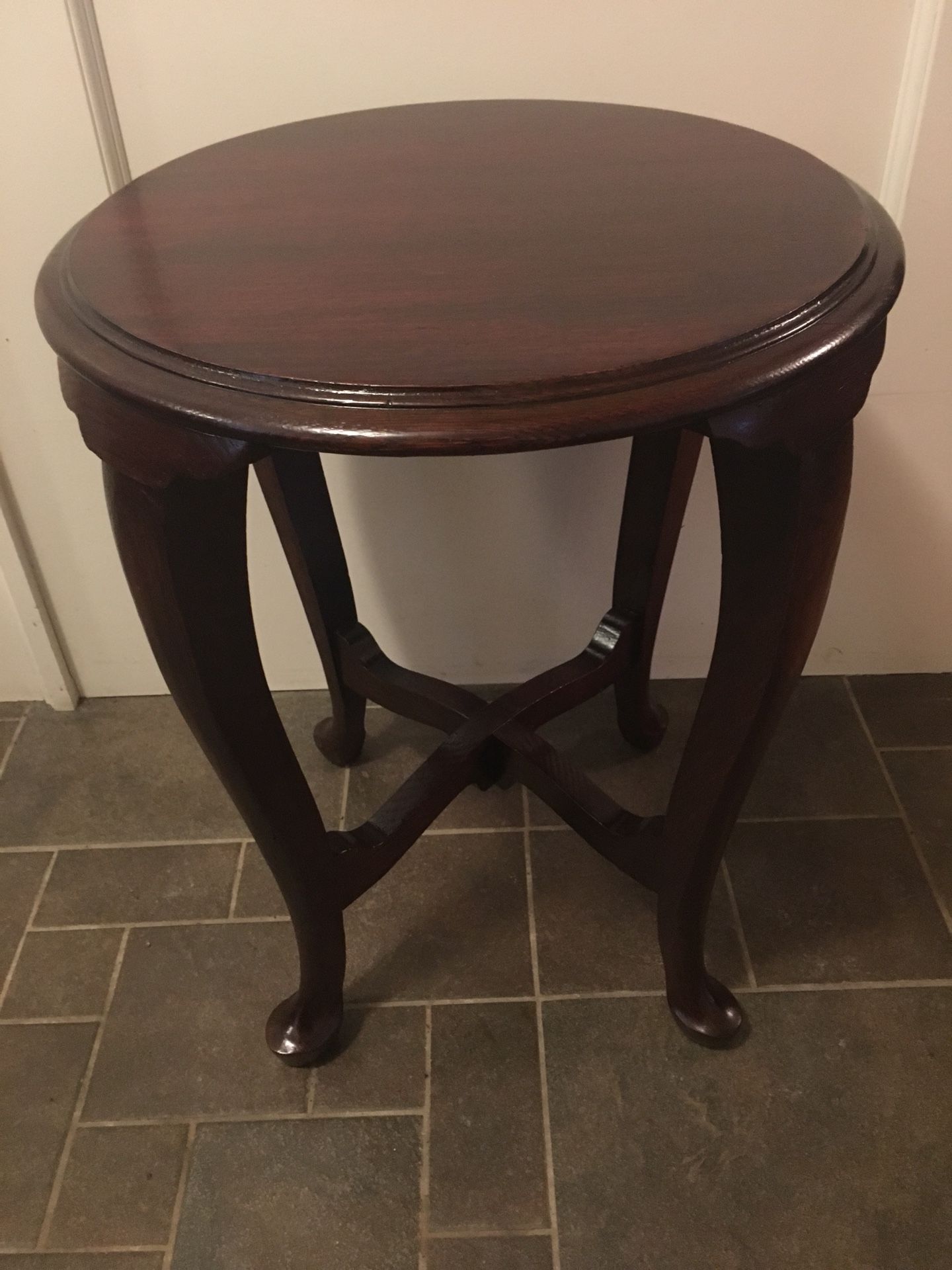 Restored antique round table
