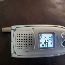 SILVER SANYO SPRINT FLIP PHONE MDL#PM-8200