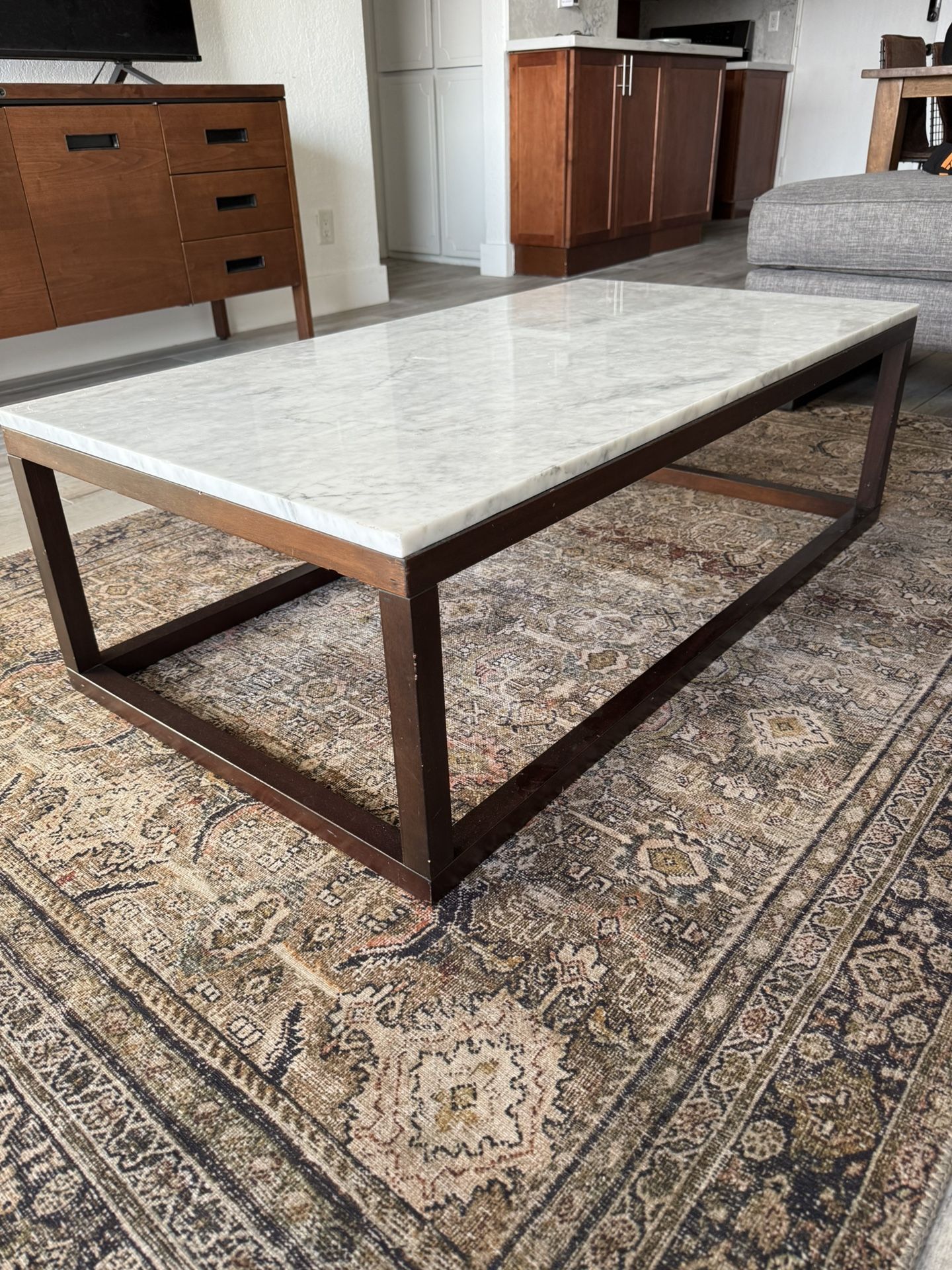 West Elm Marble Coffee Table