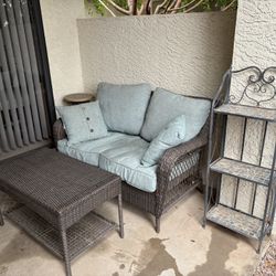 Patio Loveseat & Table