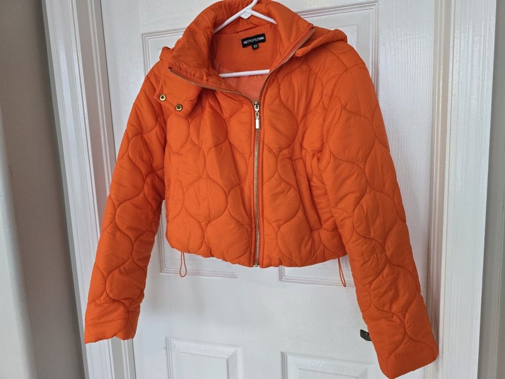 Crop Bomber Jacket/Pretty Little Thing/Size XS