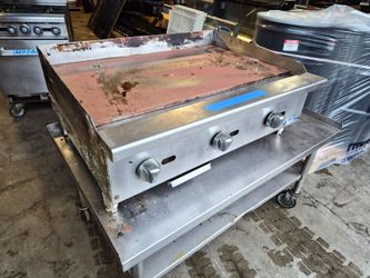 Atosa 3ft Restaurant Grill Flat Top Griddle Commercial Restaurant Gas