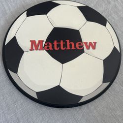 Custom Soccer Ball Wall Art 10X10