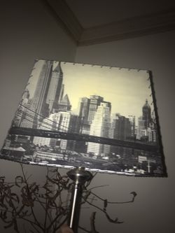 Silver Lamp City Lampshade