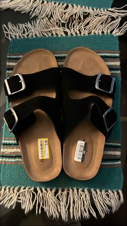 Men Saul Suede Two Band Sandals - Goodfellow & Co Size 7