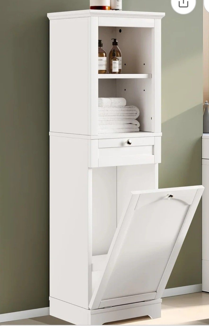 Laundry Hamper And Shelf