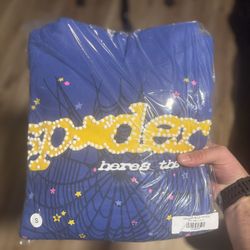 Sp5der Hoodie 'TC Blue'