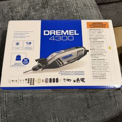 Dremel 4300-5/40 High Performance Rotary Tool Kit with LED Light- 5 Attachments & 40 Accessories - Ideal for Grinding, Cutting, Wood Carving, Sanding,