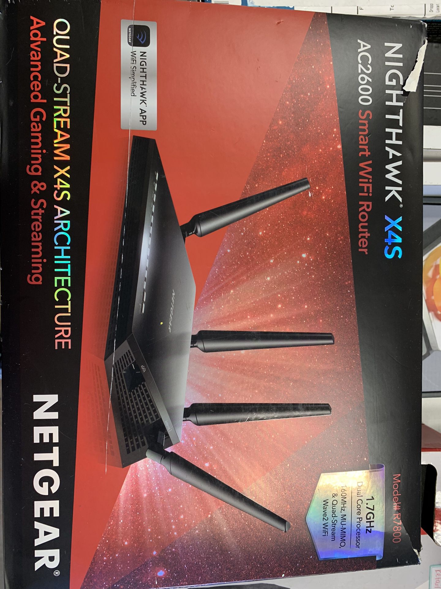 WiFi smart Router Netgear 4XS, 1.7 GH New in Box cost $259