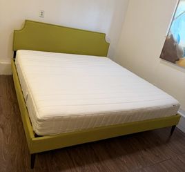 Upholstery King Size Bed & Mattress 