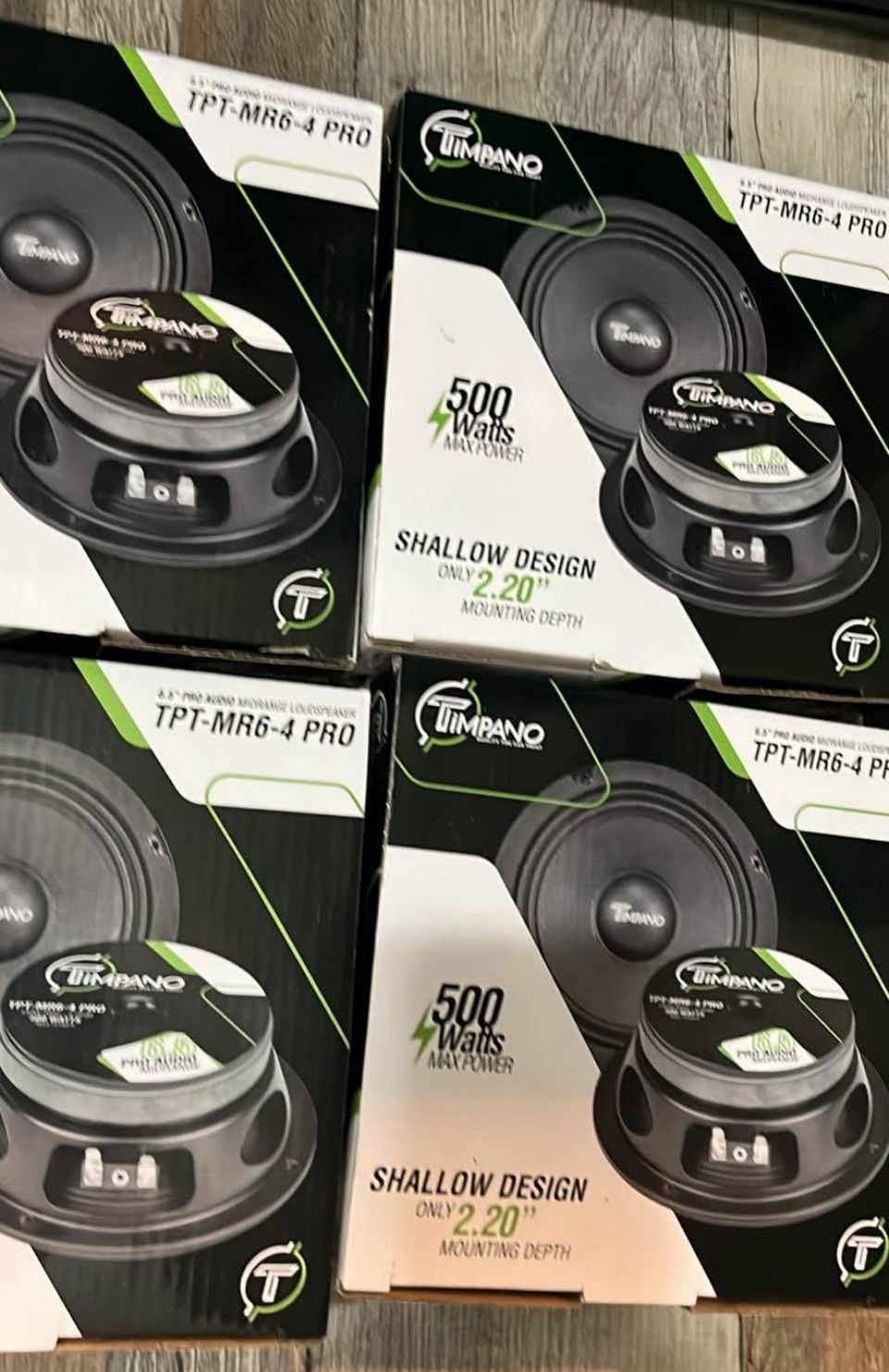 8 Timpano 6.5" Pro Audio Speaker 500 Watts TPT-MR6-4 Pro