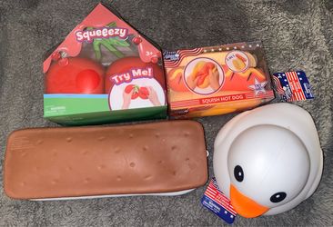 Sqeeezy Cherries + Ice Cream + Hot Dog + Big White Duck