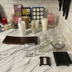 Lot - Candles And Holders