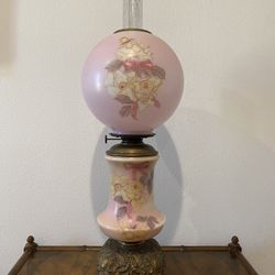 Full Size (28”) Gone With The Wind Banquet Oil Lamp