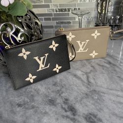Lv Louis Vuitton Wristlet Pair Clutch Purse Wallet Authentic 