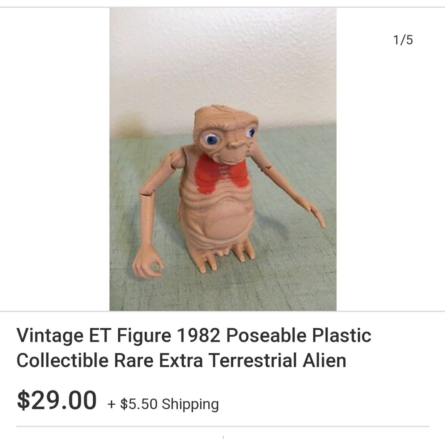 ET plastic toy collectable
