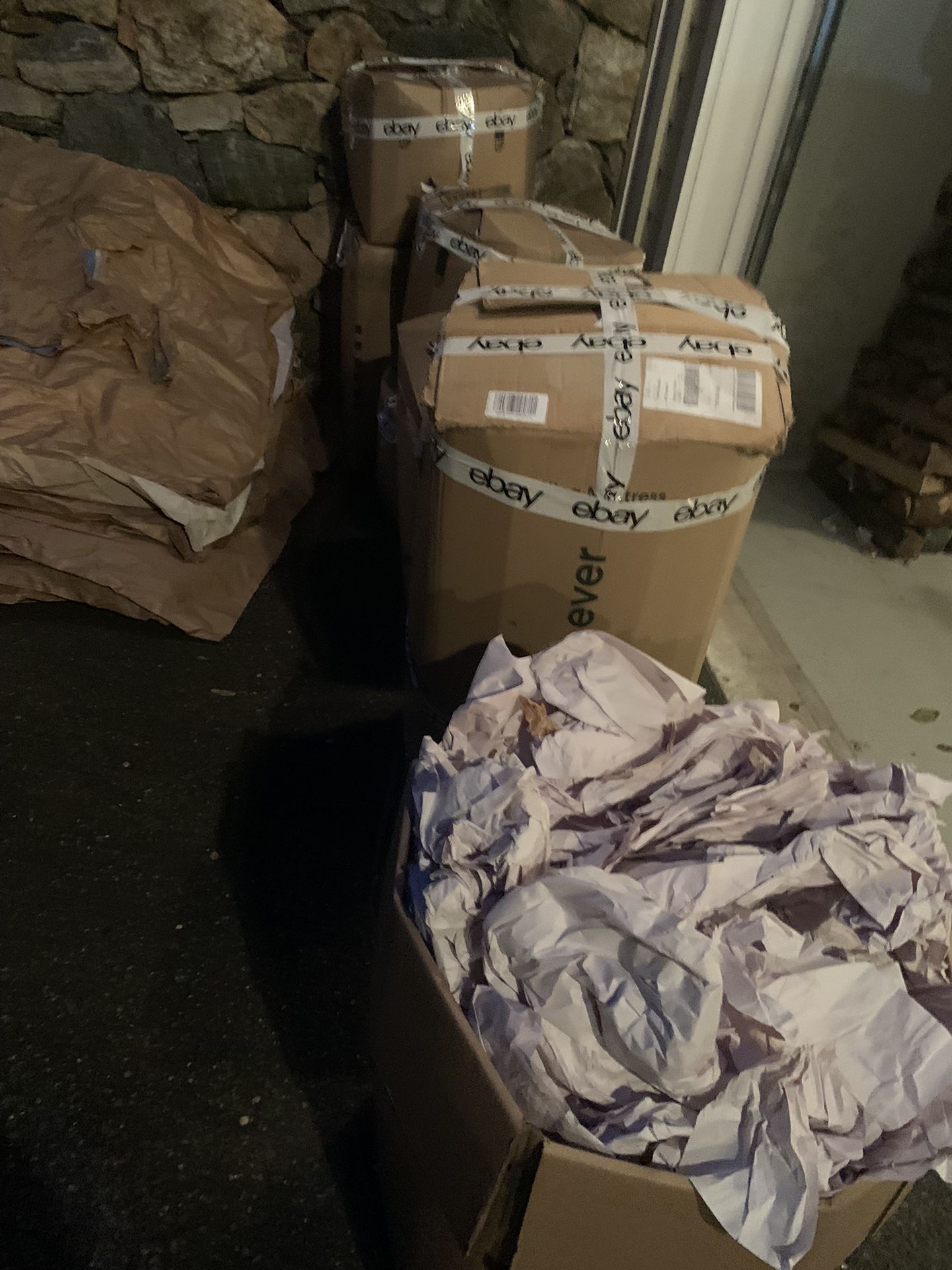 unprinted newsprint clean used one time crumpled