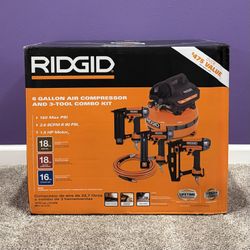 New Air Compressor, Brad Nailer, Finish Nailer, Finish Stapler, 25 Ft. Hose (Can Deliver)