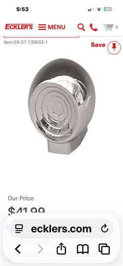 1955-57 chevrolet seat adjustment knob
