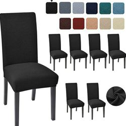 Chair Covers Set Of 6 Black