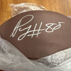 Pierre Garçon Autographed NFL Wilson Football