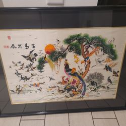 Silk Embroidery Art "Make an OFFER"