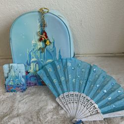 Little Mermaid Loungefly Backpack And Wallet