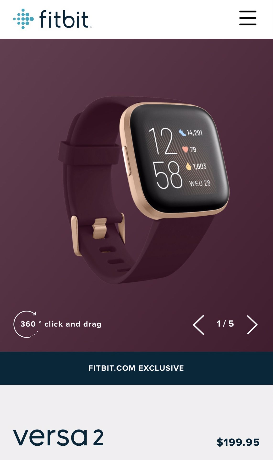 Fitbit Versa 2 (smart watch)